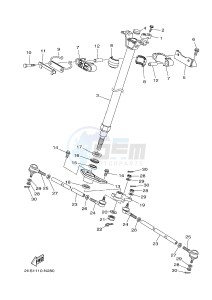 YFM700FWB KODIAK 700 CAMO (B169) drawing STEERING