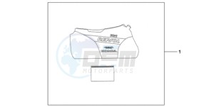 CBR1000RAA France - (F / ABS CMF HRC) drawing INDOOR BODY COVER