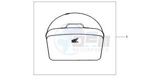 CBF1000S drawing TOP BOX INNERBAG