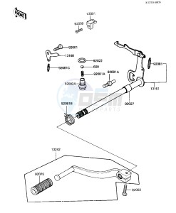 KD 80 M [KD80] (M8) [KD80] drawing GEAR CHANGE MECHANISM