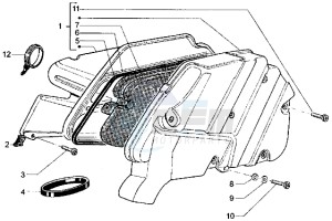 Hexagon 125 LX drawing Air Cleaner