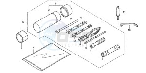 TRX350FM RANCHER 4X4 drawing TOOLS