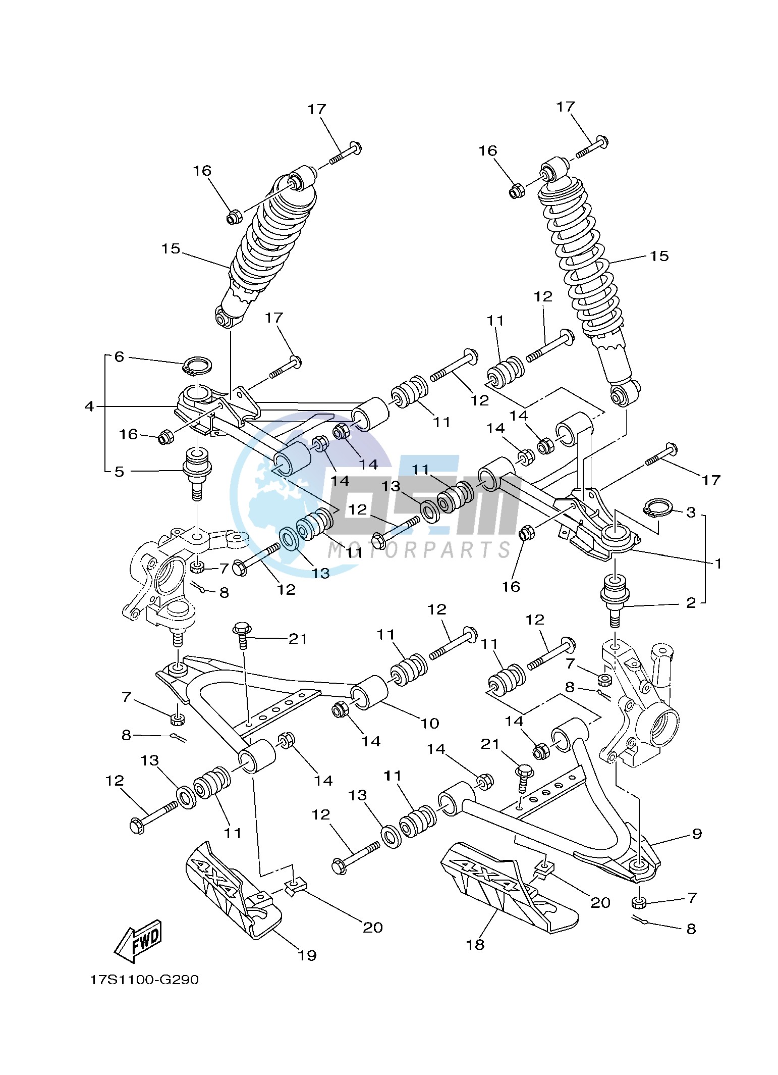 FRONT SUSPENSION & WHEEL