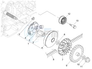 Granturismo 200 L USA drawing Driving pulley