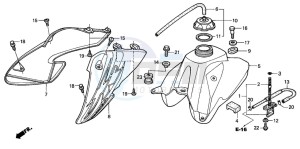 XR50R drawing FUEL TANK