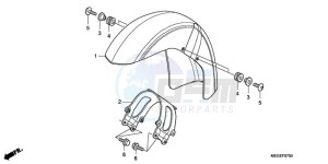 VT750CA9 Ireland - (EK / ST) drawing FRONT FENDER