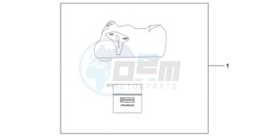 CBR1000RAA Korea - (KO / ABS) drawing INDOOR BODY COVER HRC