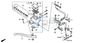 FES1259 Europe Direct - (ED) drawing FR. BRAKE MASTER CYLINDER (FES125)(FES150)