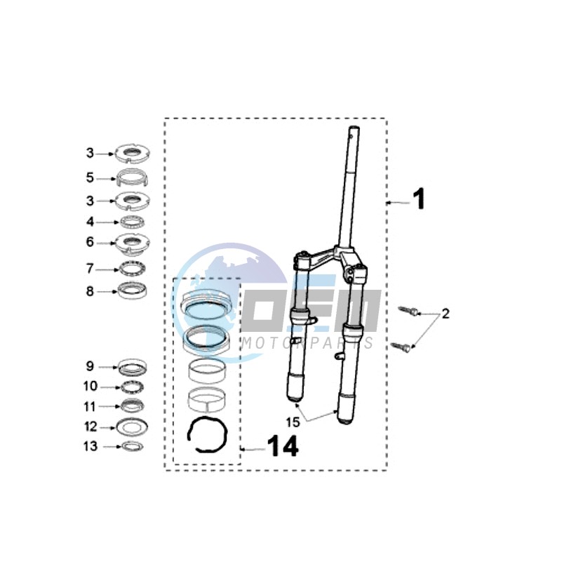 FRONT FORK / STEERINGHEAD 8