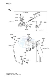 RM-Z250 (E24) drawing FRONT MASTER CYLINDER