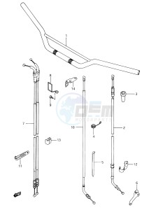 DR350 (E28) drawing HANDLEBAR