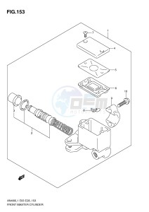 AN400 (E03) Burgman drawing FRONT MASTER CYLINDER (AN400L1 E3)