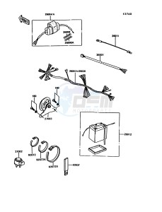 KE 100 B [KE100] (B11-B15) [KE100] drawing CHASSIS ELECTRICAL EQUIPMENT