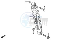 TRX300FW FOURTRAX 300 4X4 drawing REAR CUSHION