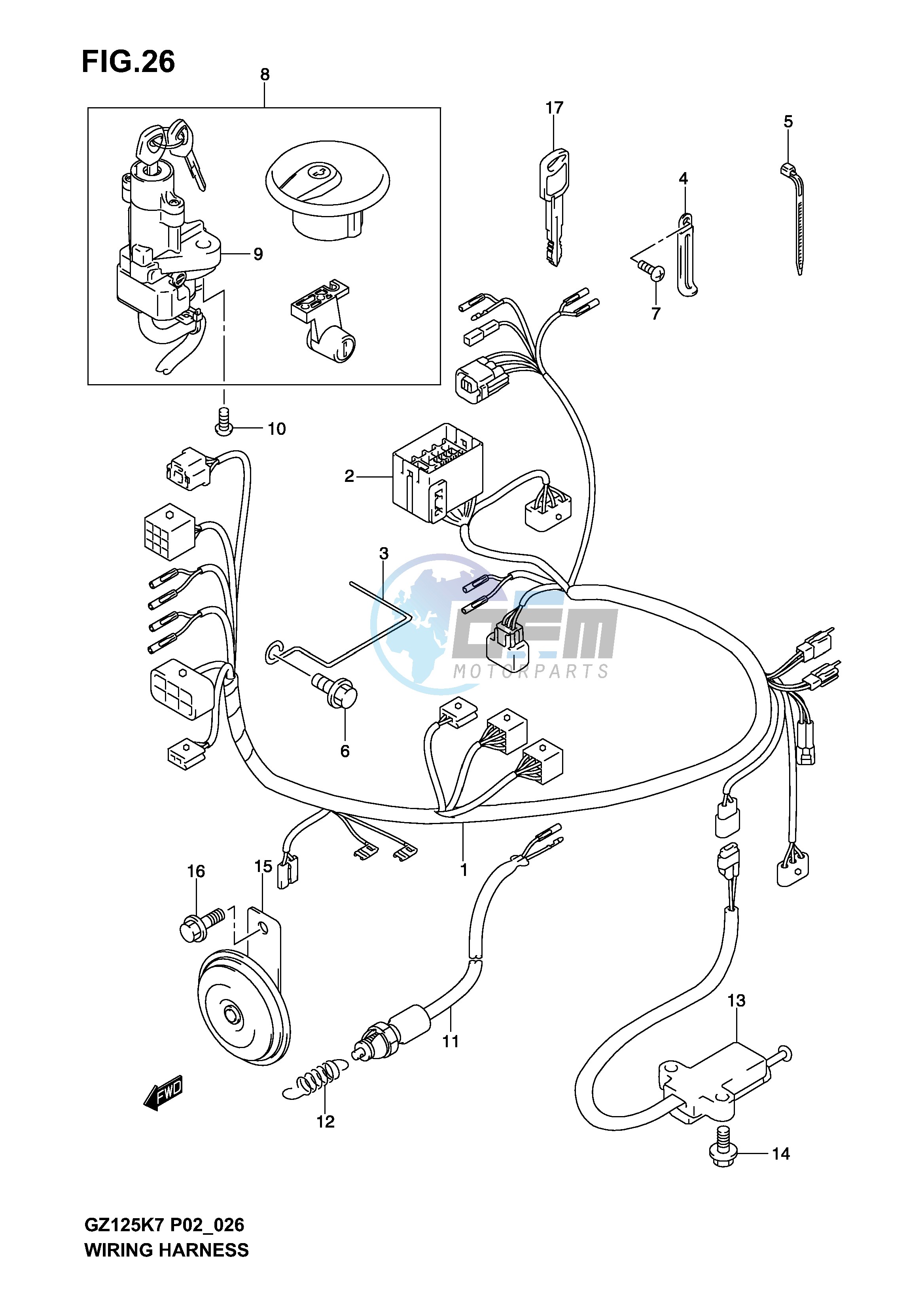 WIRING HARNESS (MODEL K3 K4 K5 K6)