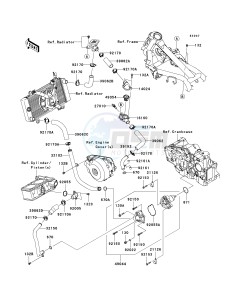 EX250 J [NINJA 250R] (J8F-J9FA) J9F drawing WATER PIPE