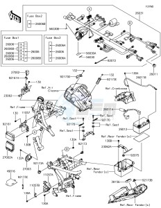 Z650 ER650HJF XX (EU ME A(FRICA) drawing Chassis Electrical Equipment