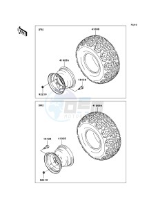 MULE 600 KAF400-B1 EU drawing Tires