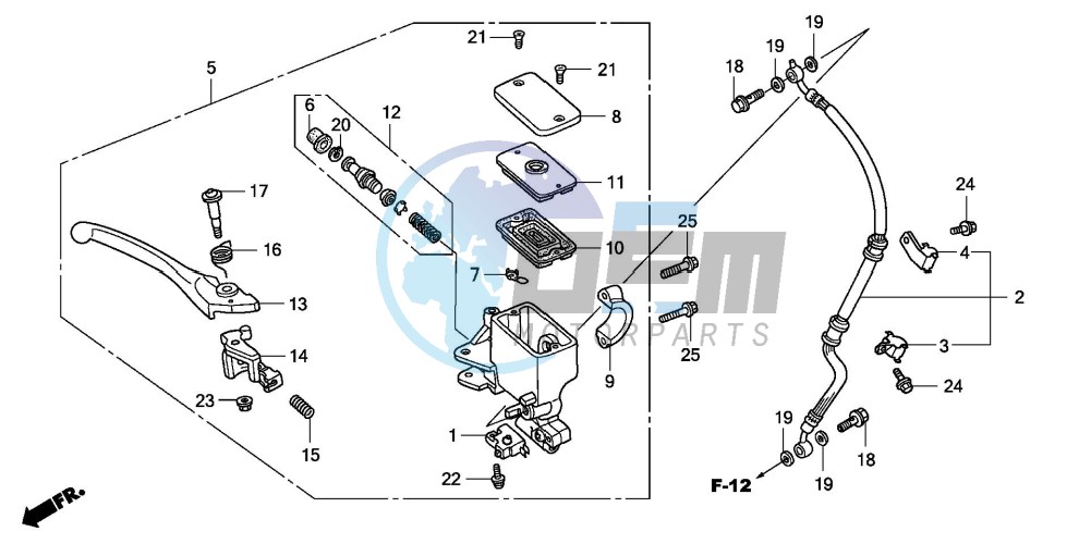 FR. BRAKE MASTER CYLINDER