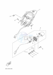 YZF125-A YZF-R125 (B5G6) drawing TAILLIGHT