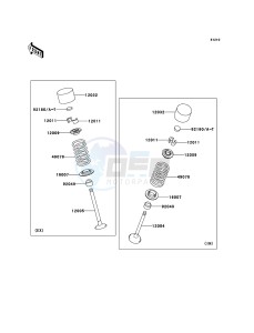 Z750 ZR750J6F FR GB XX (EU ME A(FRICA) drawing Valve(s)