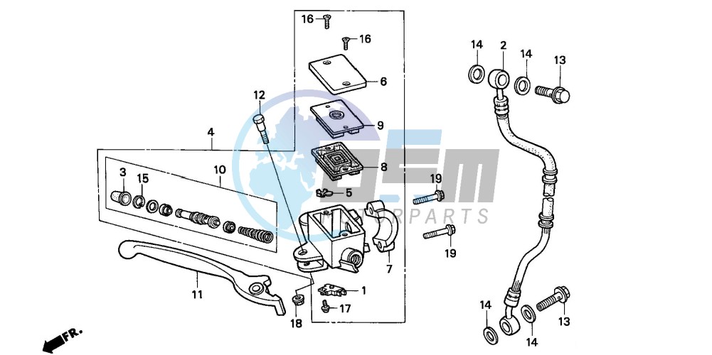 FR. BRAKE MASTER CYLINDER