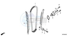 CRF250X9 Australia - (U) drawing CAM CHAIN/TENSIONER