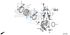 VT750CSE Shadow - VT750CS-E UK - (E) drawing INLET MANIFOLD