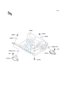 JT 900 E [900 STX] (E6F) E6F drawing ENGINE MOUNT