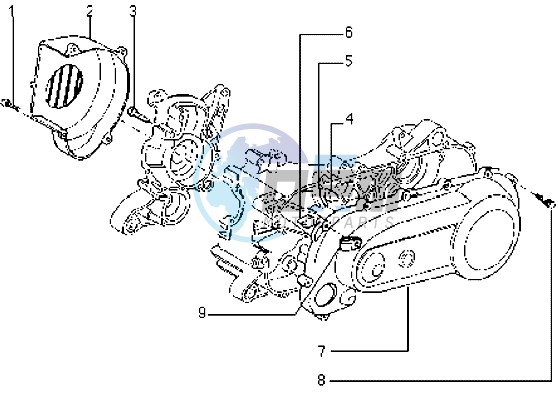 Clutch cover-scrool cover