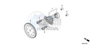 WW125EX2F PCX125 - WW125 UK - (E) drawing OIL PUMP