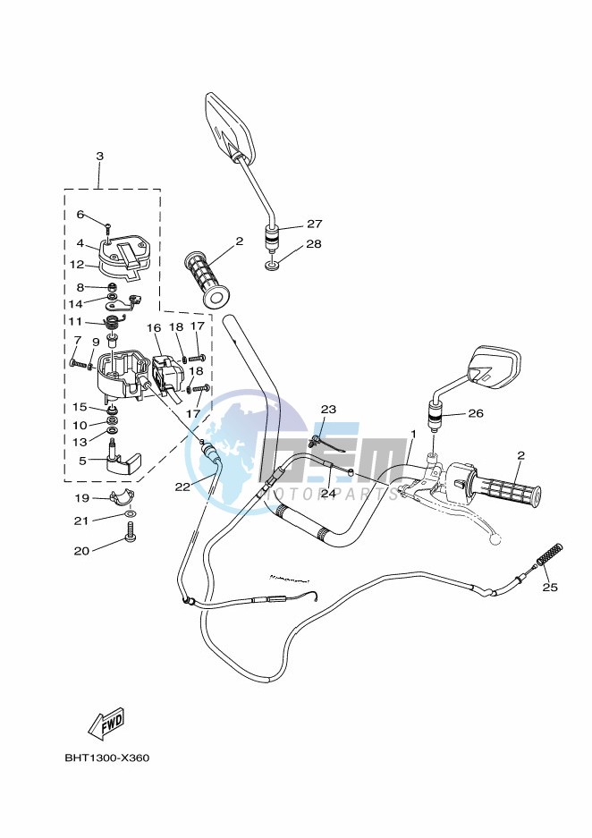 STEERING HANDLE & CABLE