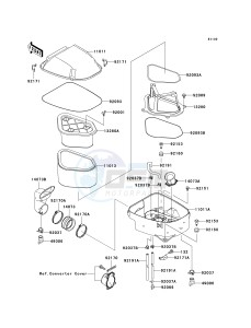 KSV 700 B [KFX 700] (B6F-B9F) B8F drawing AIR CLEANER