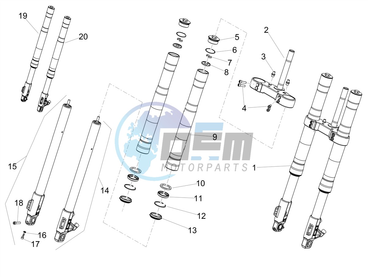 Front fork Ming Xing