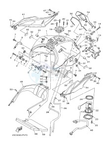 MT09TRA MT-09TRA TRACER 900 (2SC9 2SCA) drawing FUEL TANK