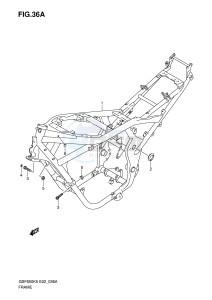 GSF650 (E2) Bandit drawing FRAME (MODEL K6)