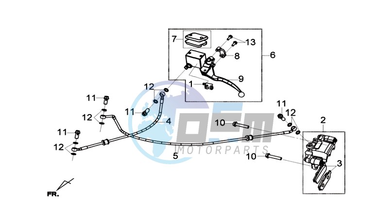 REAR BRAKE CALIPER /  BRAKE LEVER