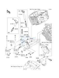 VN 900 D[VULCAN 900 CLASSIC LT] (6F-9F) D7F drawing IGNITION SYSTEM