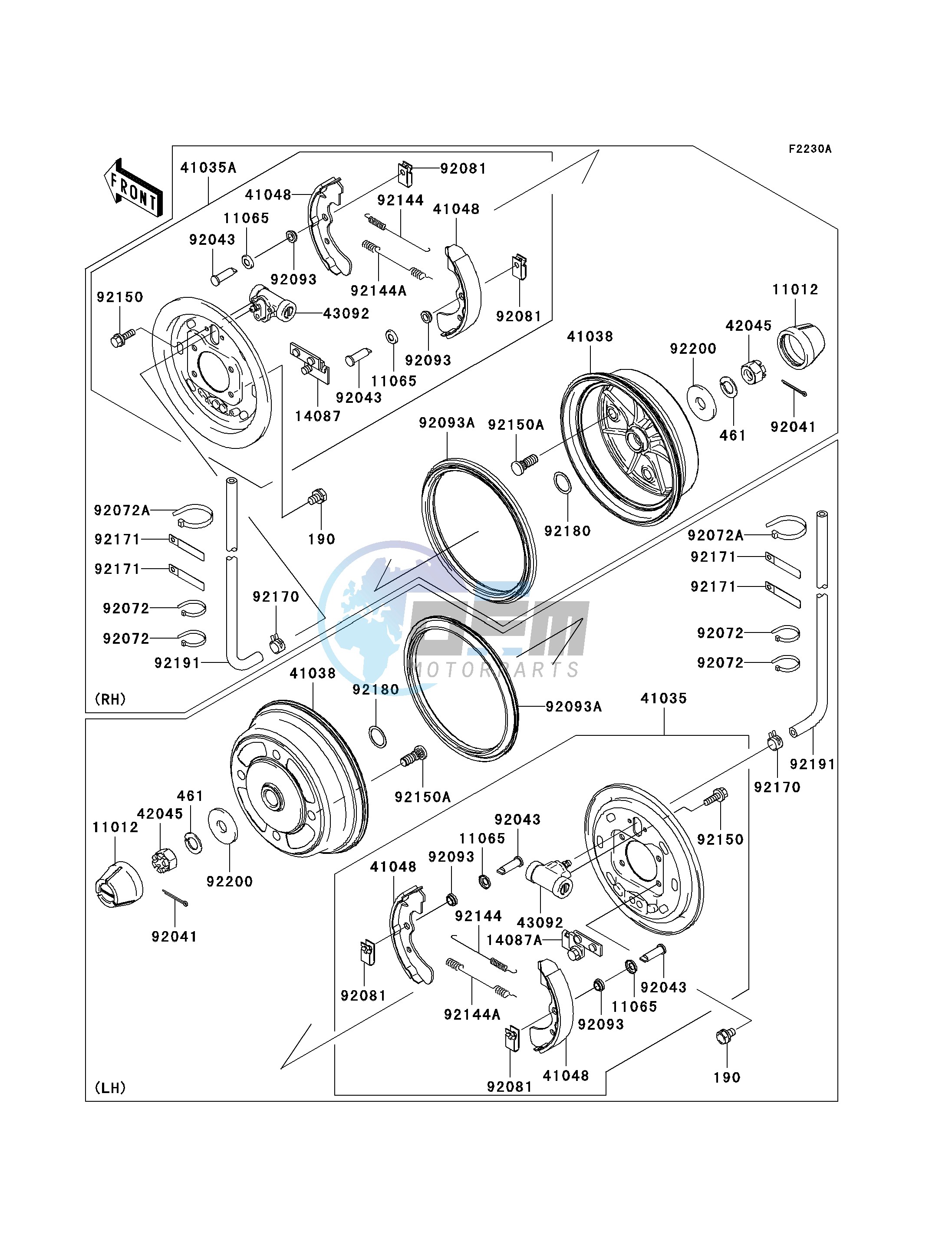 FRONT HUBS_BRAKES-- J7F_J8F- -