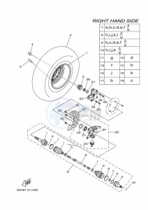 YXZ1000E YXZ1000R SS (B5JF) drawing FRONT WHEEL 2