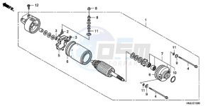 TRX500FAA Europe Direct - (ED) drawing STARTER MOTOR