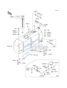 KAF 620 P [MULE 4000] (P9F-PAF) P9F drawing FUEL TANK