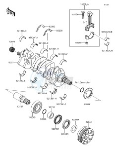 JET SKI ULTRA 310R JT1500NEF EU drawing Crankshaft