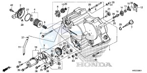 TRX420FM1F TRX420 Europe Direct - (ED) drawing FRONT CRANKCASE COVER (TRX420FE1/FM1/FM2/TE1/TM1)