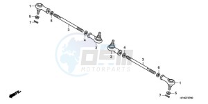 TRX420TMA Australia - (U / 2WD) drawing TIE ROD