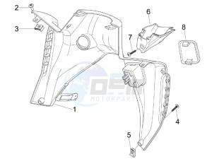 Nexus 300 ie e3 drawing Front glove-box - Knee-guard panel