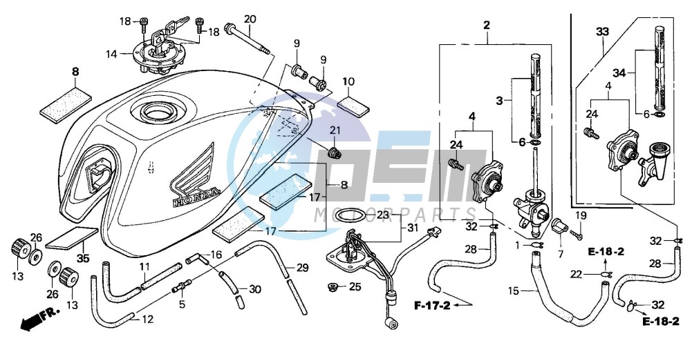 FUEL TANK (CB600F3/4/5/6)