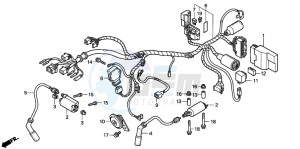 VT125C2 drawing WIRE HARNESS/ IGNITION COIL