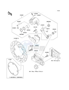 ZR 1000 A [Z1000] (A1-A3) drawing REAR BRAKE