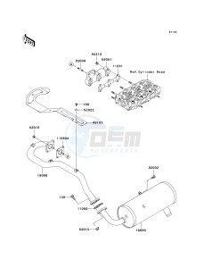 KAF 950 C [MULE 3010 TRANS4X4 DIESEL] (C7F) C7F drawing MUFFLER-- S- -